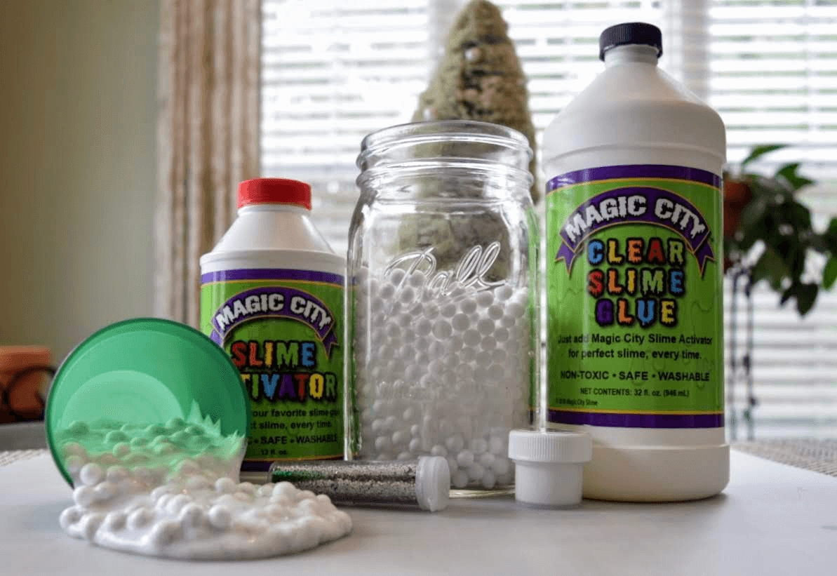 Crunchy Snow Slime Recipe - Magic City Slime